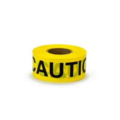 3M 53460, Scotch Barricade Tape 301, CAUTION, 3 in x 300 ft, Yellow, 7000132914