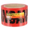 3M 57767, Scotch Barricade Tape 356, DANGER, 3 in x 300 ft, Red, 7000133182