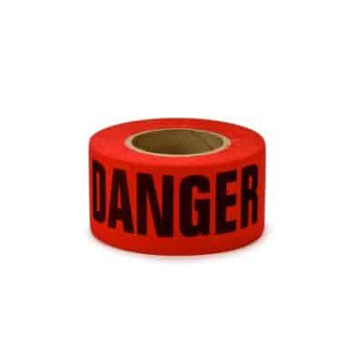 3M 58372, Scotch Barricade Tape 331, DANGER, 3 in x 1000 ft, Red, 7010319706