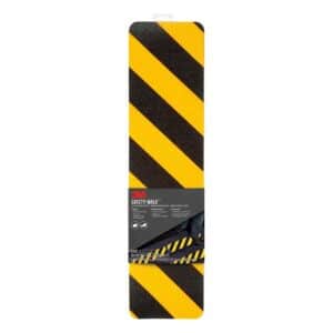 3M 13783, Safety-Walk Slip-Resistant Tread, 613BY-T6X24, Black/Yellow Stripe, 6 in x 2 ft, 7100158269
