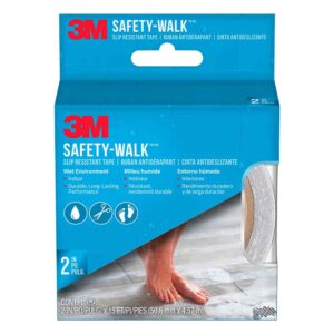 3M 59445, Safety-Walk Slip Resistant Tape, 220C-R2X180. 2 in X 15 ft, Clear, 7100173139