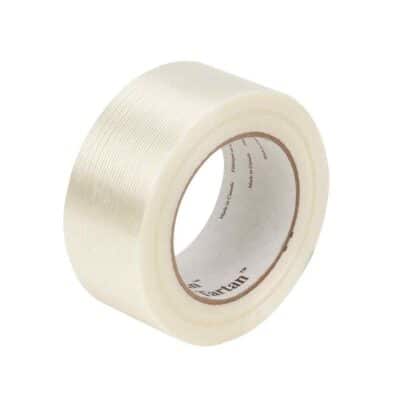 3M 74892, Tartan Filament Tape 8934, Clear, 48 mm x 55 m, 4 mil, 24 rolls percase, Individually Wrapped Conveniently Packaged, 7010375598
