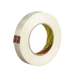 3M 71963, Scotch High Strength Filament Tape 890RCT, Clear, 60 mm x 55 m, 8 mil,16 rolls per case, 7100015522