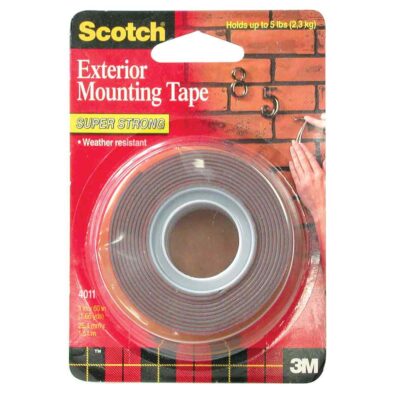3M 76274, Scotch Outdoor Mounting Tape 4011, 1 in x 60 in x .045 in (25.4 mm x 1.51 m), 7000028783