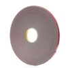 3M 74221, VHB Tape 4991, Gray, 1/2 in x 36 yd, 90 mil, 18 rolls per case, 7000028996