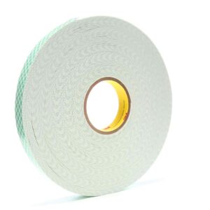 3M 06455, Double Coated Urethane Foam Tape 4016, Off White, 1 in x 36 yd, 62 mil, 9 rolls per case, 7000048480