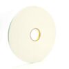 3M 06450, Double Coated Urethane Foam Tape 4008, Off White, 1/2 in x 36 yd, 125 mil, 18 rolls per case, 7000048481