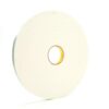 3M 06451, Double Coated Urethane Foam Tape 4008, Off White, 3/4 in x 36 yd, 125 mil, 12 rolls per case, 7000048482