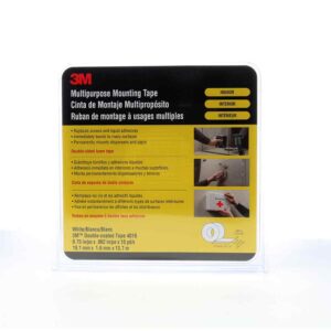 3M 25524, Multipurpose Mounting Tape 4016, Off White, 3/4 in x 15 yd, 62 mil, 12 rolls per case, 7000049238