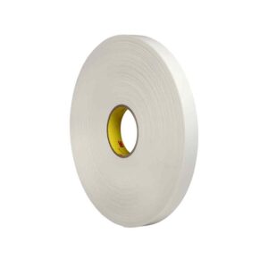 3M 24311, Double Coated Polyethylene Foam Tape 4462, White, 1 in x 72 yd, 31 mil, 9 rolls per case, 7000123603