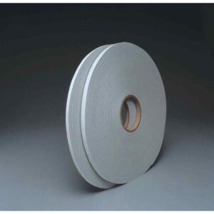 3M 95947, Venture Tape Vinyl Foam Tape 1718, Gray, 3 in x 75 ft, 125 mil, 4 rolls per case, 7100043826