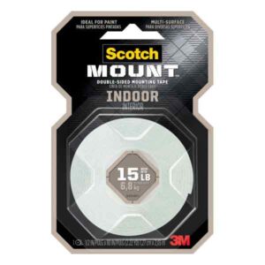 3M 33445, Scotch-Mount Indoor Double-Sided Mounting Tape 110H, 1/2 in x 80 in, 7100217203