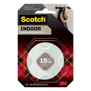 3M 01339, Scotch Indoor Double-Sided Mounting Tape 114S, 1 in x 50 in (2.54 cm x 1.27 m), 7100241763