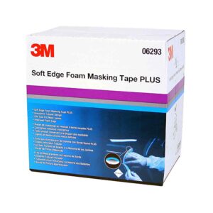 3M 06293, Soft Edge Foam Masking Tape +, 06293, 21mm x 49m, 1 per case, 7000000527