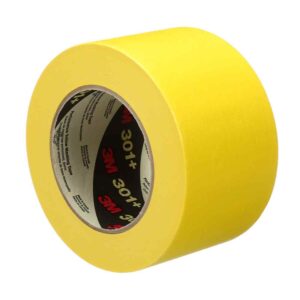 3M 69108, Performance Yellow Masking Tape 301+, 1490 mm x 55 m, 6.3 mil, 1Roll/Case, 7000124905