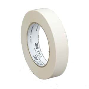 3M 53604, Paper Masking Tape 2214, Tan, 12 mm x 50 m, 5.4 mil, 72 Rolls/Case, 7100245640