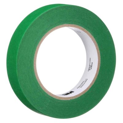 3M 73721, UV Resistant Green Masking Tape, 24 mm x 55 m, 48 Rolls/Case, 7100299469