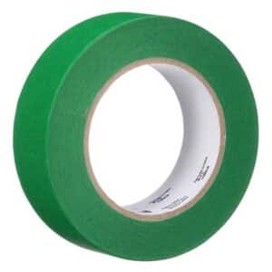 3M 73722, UV Resistant Green Masking Tape, 36 mm x 55 m, 36 Rolls/Case, 7100299470
