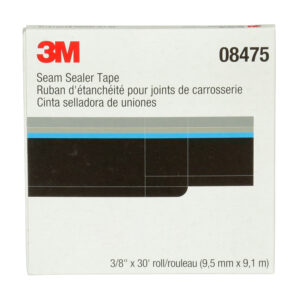 3M 08475, Seam Sealer Tape, 08475, 3/8 in x 30 ft, 12 per case, 7000028969