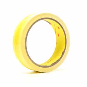 3M 67947, Riveters Tape 695, Yellow with White Adhesive, 1 in x 36 yd, 3 mil,36 rolls per case, 7000048595