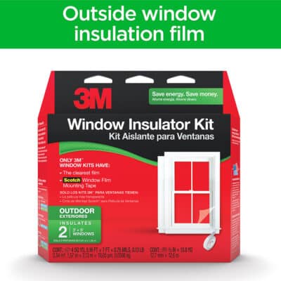 3M 32384, Outdoor Window Insulator Kit,2170 W-6, Two Pack, 7100075751