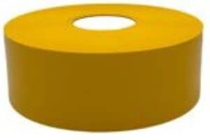 Yellow Plating Tape, 1 in X 550 ft, Non-Adhesive Roll